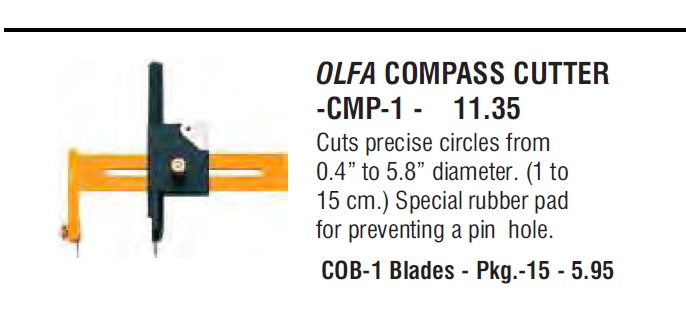 Olfa compass cutter 1 - "Olfa" Cutting Tools