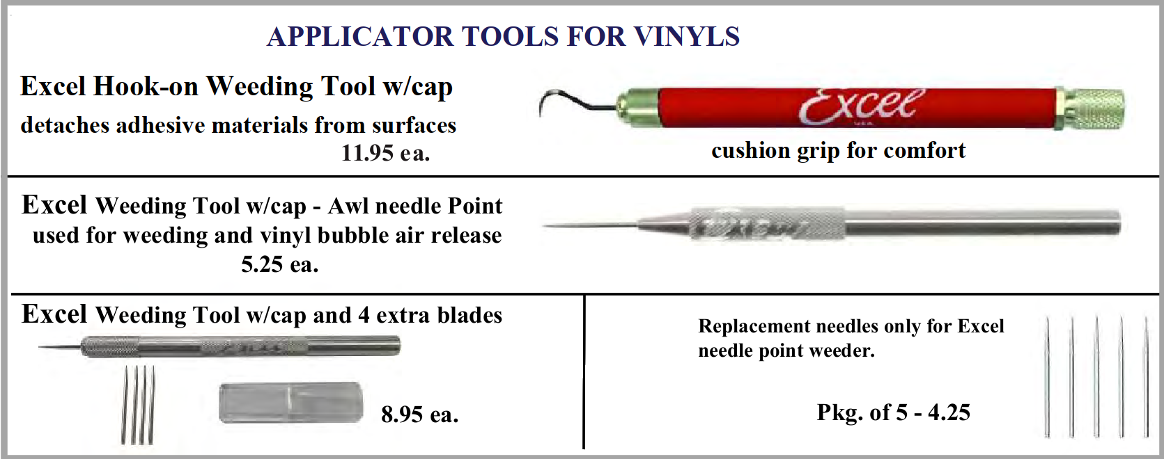 Application tools june 2022 - Vinyl Application Tools