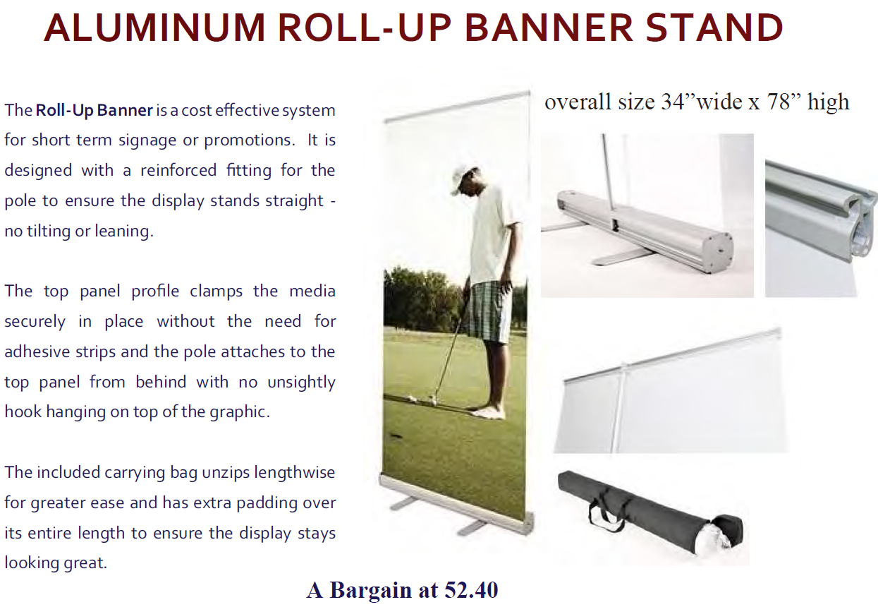 alum rollup banner stand - Banner Stands
