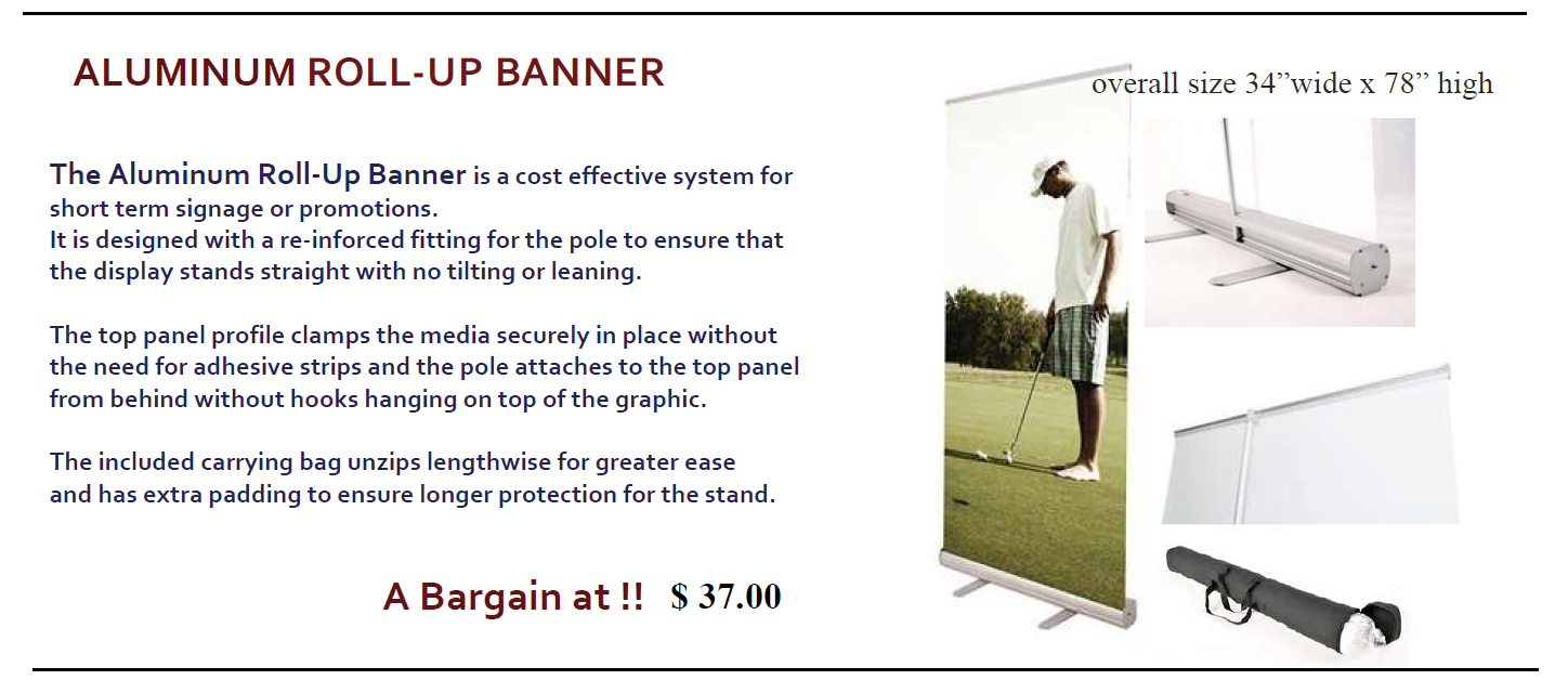 aluminum roll up banner stand 1 - Banner Stands