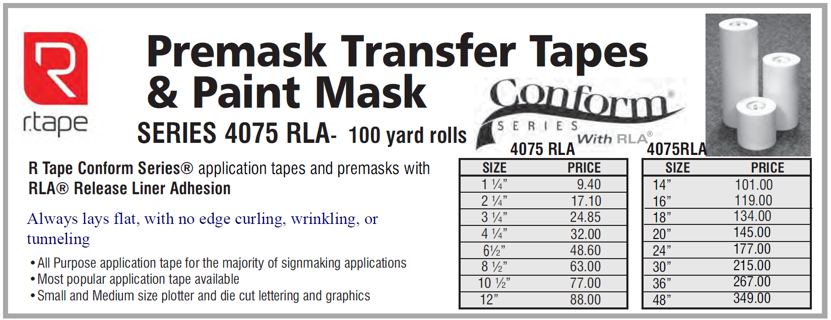 premask 1 oct 2022 - R Tape Premask Application Tape