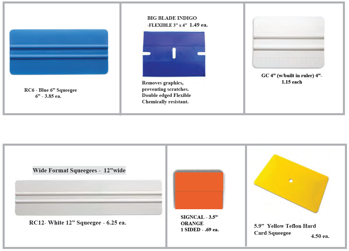 squeegees 2 mar 2023 1 - Squeegees for Vinyl Application