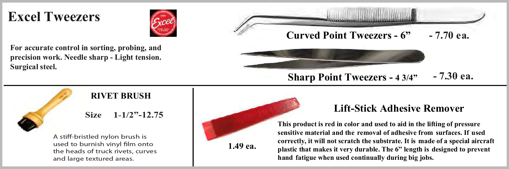 tweezers lift mar 2023 - Vinyl Application Tools