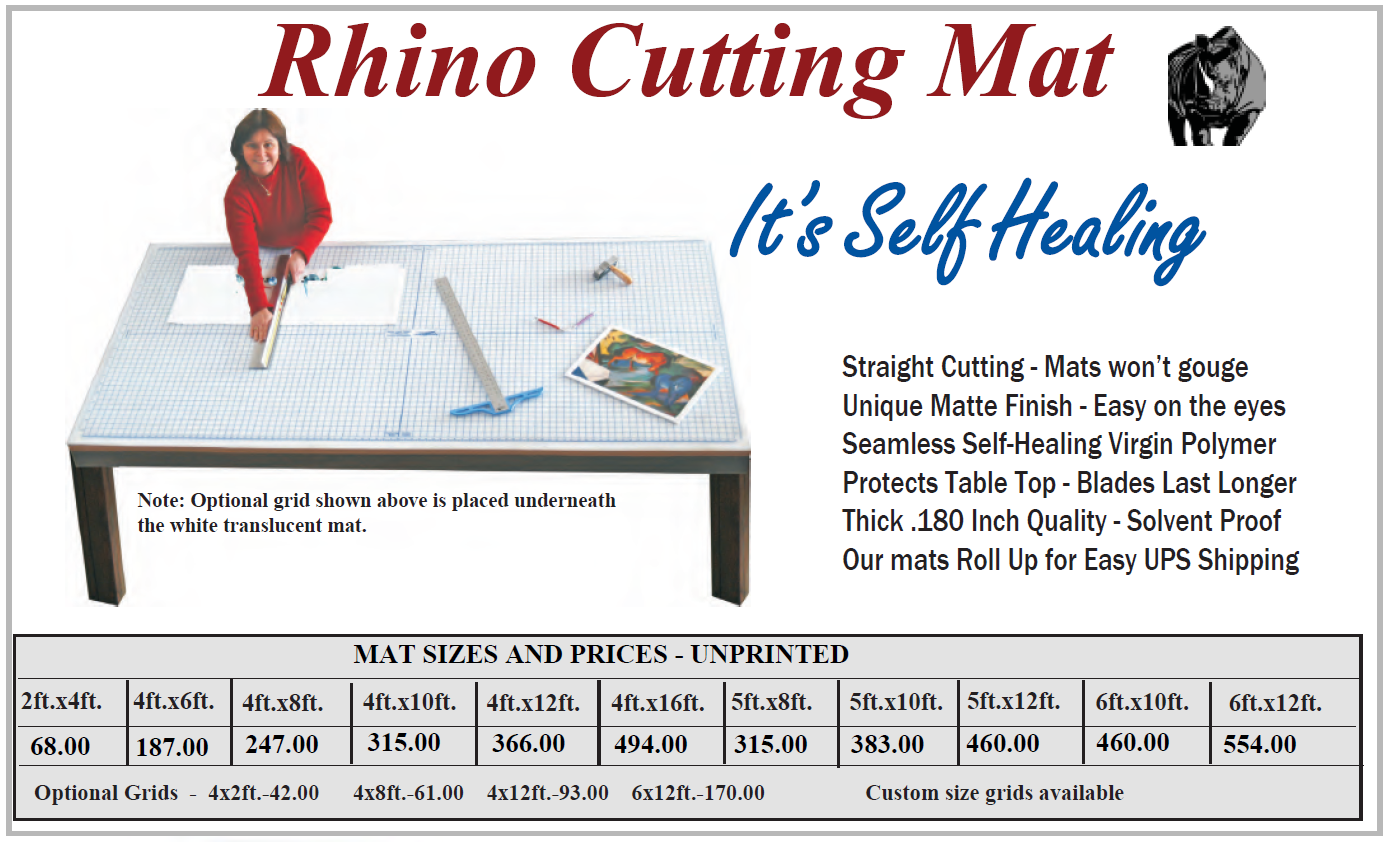 Cutting mat jan 2022 - Cutting Mats - Self Healing