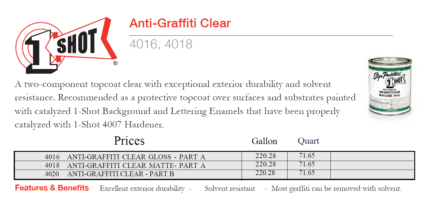 1 shot anti graffitti 3 - Anti-Graffiti Film & Paint