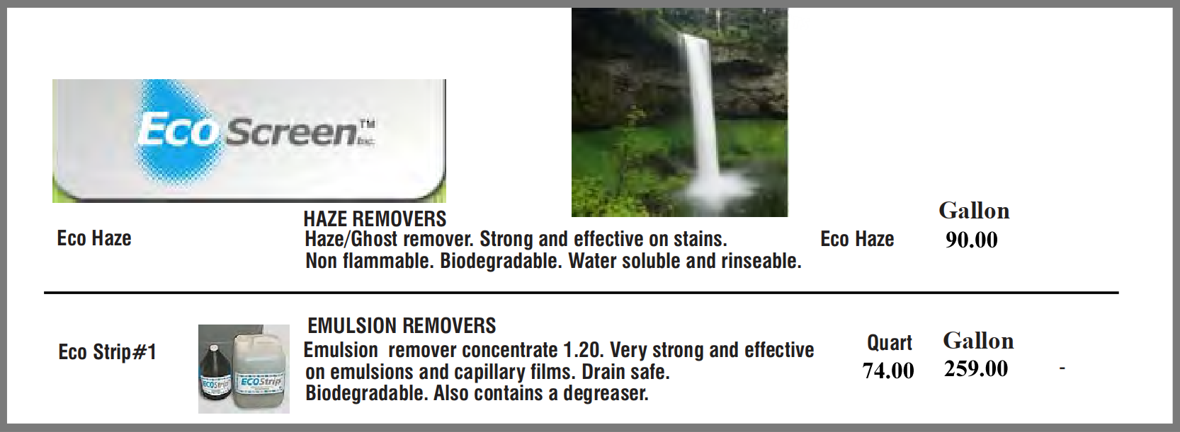 Eco emulsion remover Mar 2023 - Screen Emulsion and Stencil Removers
