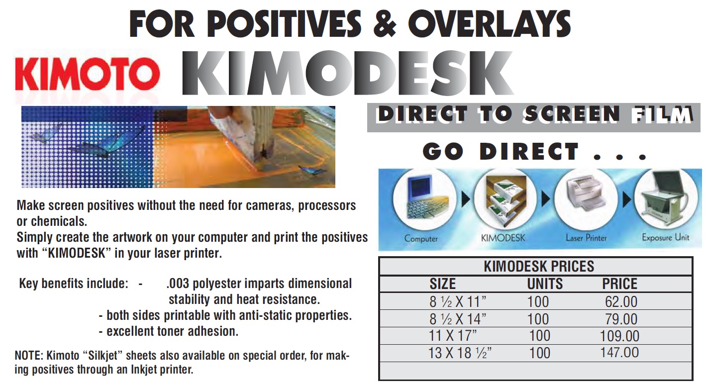 Kimodesk prices and descrip. - "Kimodesk" Direct Positives