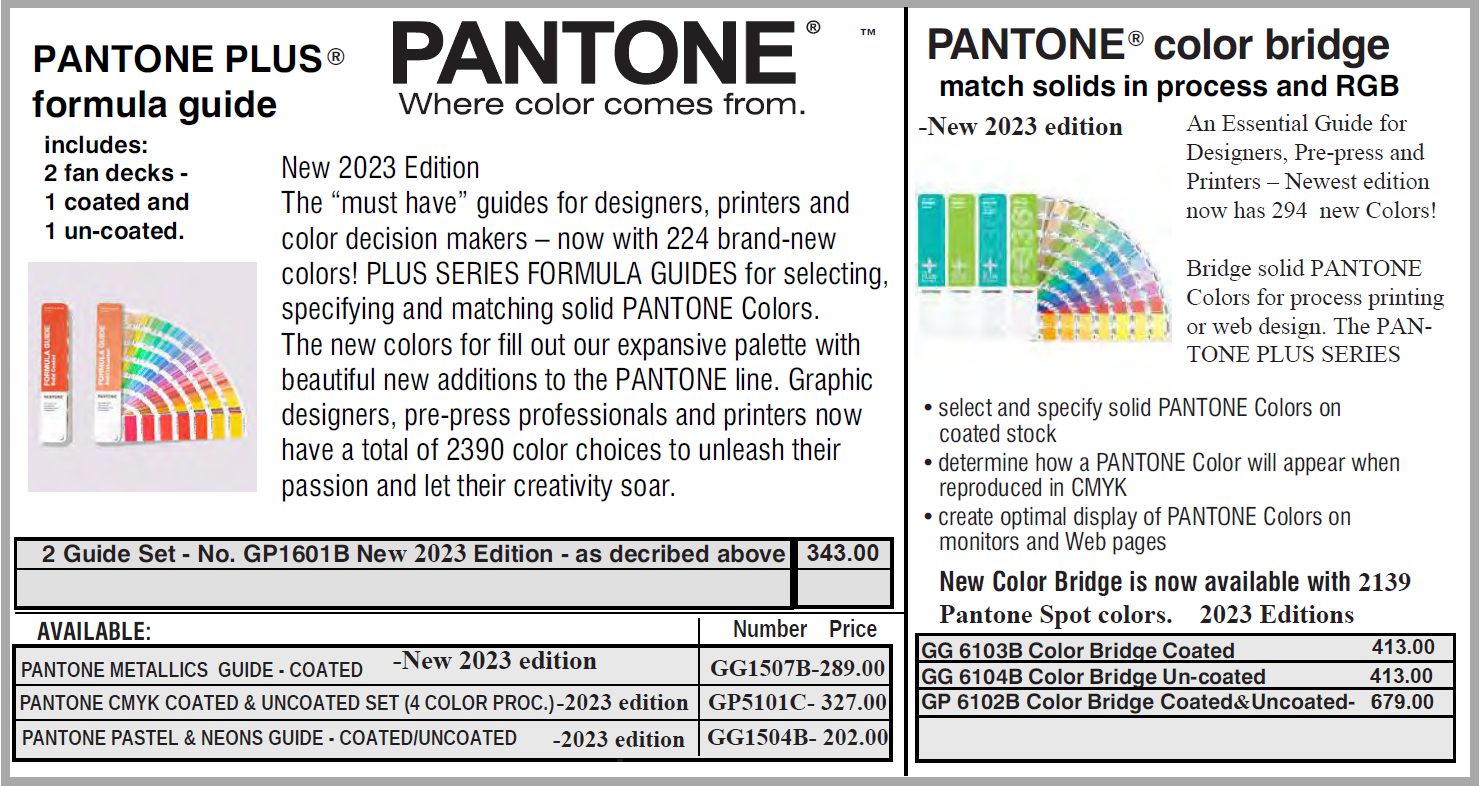 Pantone Color Bridge Guide (Coated)