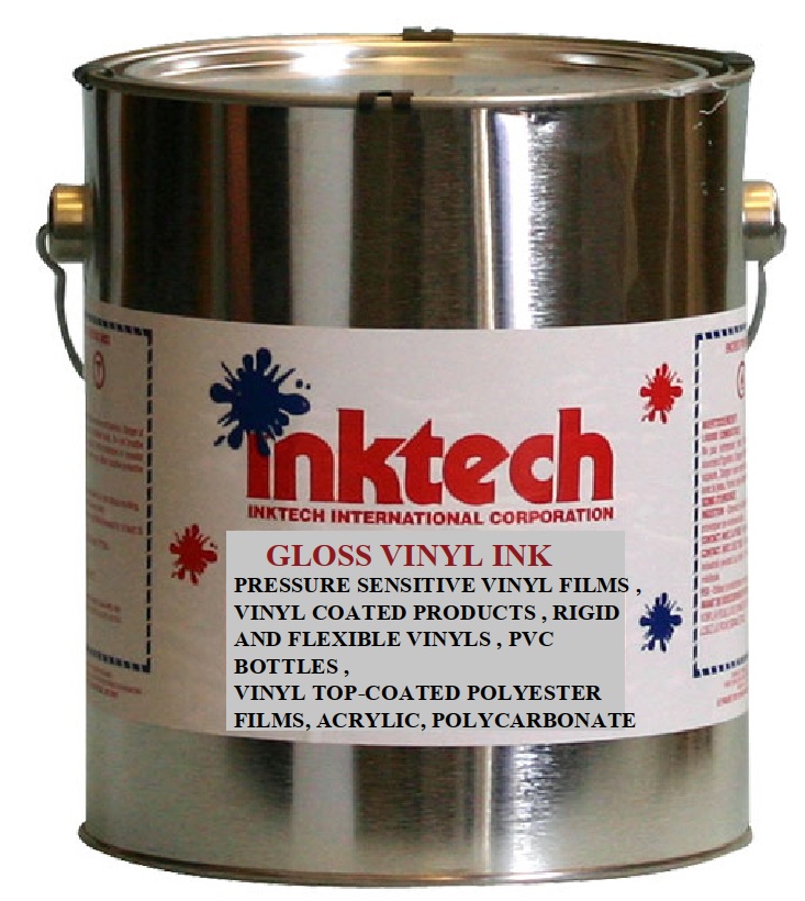 Gloss Vinyl Ink 1 - "Ink Tech" Screen Printing Inks