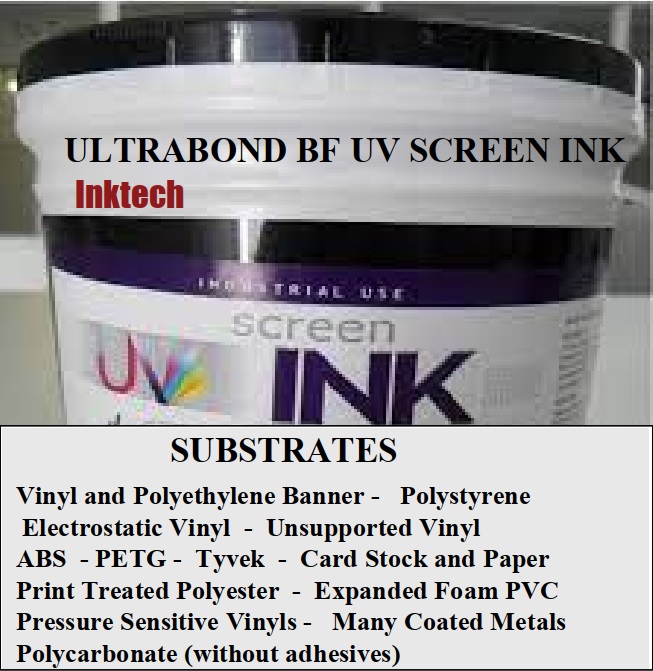 UV container image Ultrabond - "Ink Tech" Screen Printing Inks