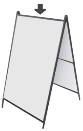 A 203T 1 - Sign Holders - A Frames - Sign Stands
