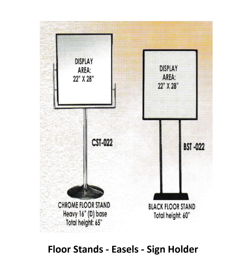 floor stands image - Sign Stands