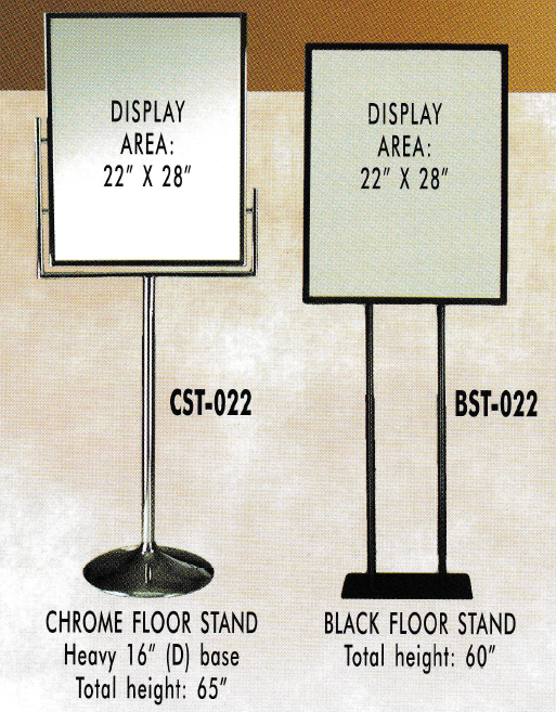 yms floor stands - "A-FRAMES"-SIGN HOLDERS-BANNER STANDS