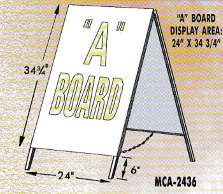 a board 2 - "A-FRAMES"-SIGN HOLDERS-BANNER STANDS