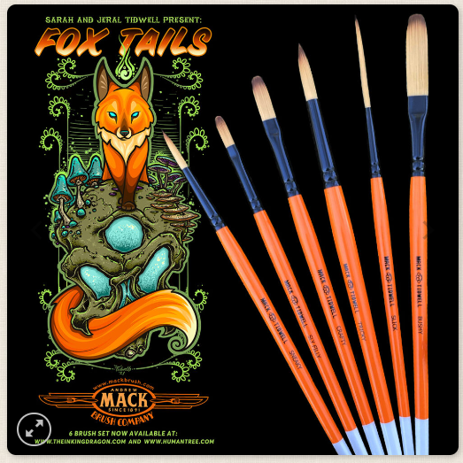 foxy tail brush - Pinstriping Brushes