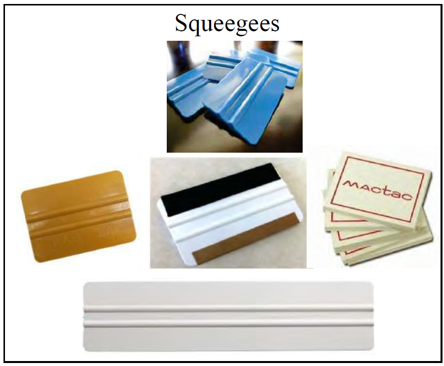 squeegees pic 2 - Squeegees & Application Tools