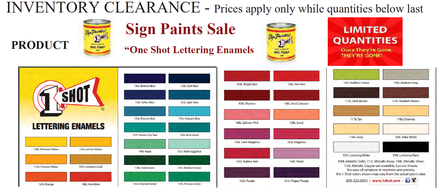 paint paint sale - SIGN PAINTS SALE
